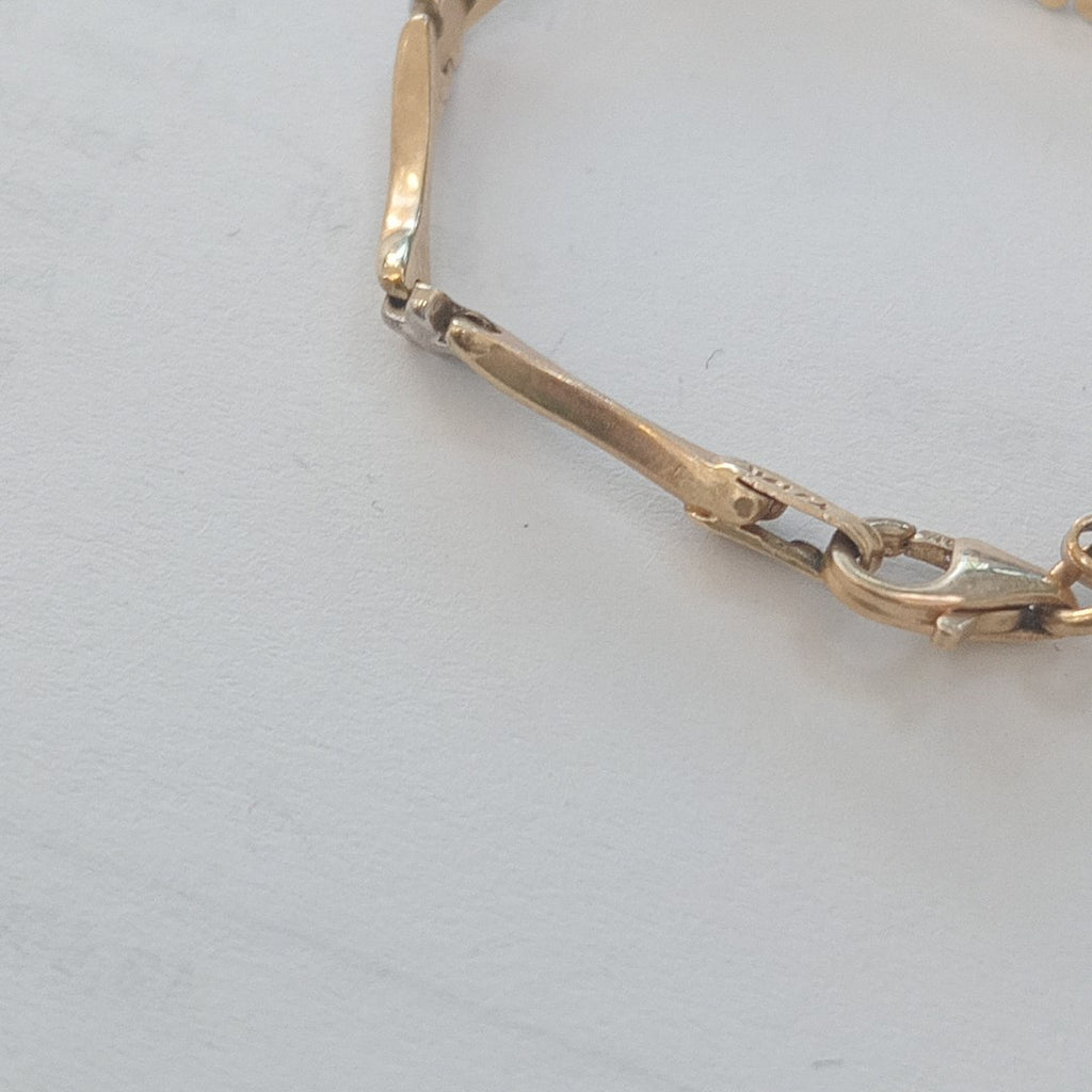 PULSERA ORO COMBINADO 10 K 2,80 GRMS (SEMINUEVO)