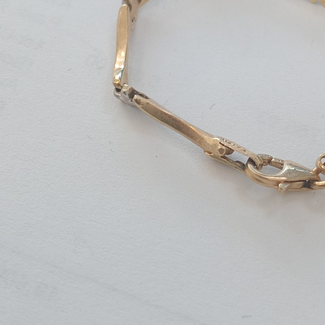 PULSERA ORO COMBINADO 10 K 2,80 GRMS (SEMINUEVO)