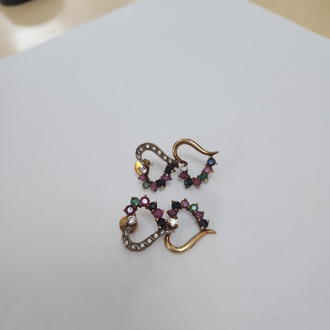 BROQUELES PAR ORO 14 K 10.5 GRMS (SEMINUEVO)