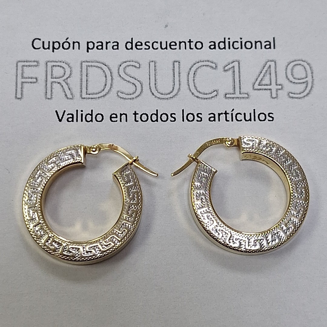 ARRACADAS PAR ORO 14 K 4.2 GRMS (SEMINUEVO)