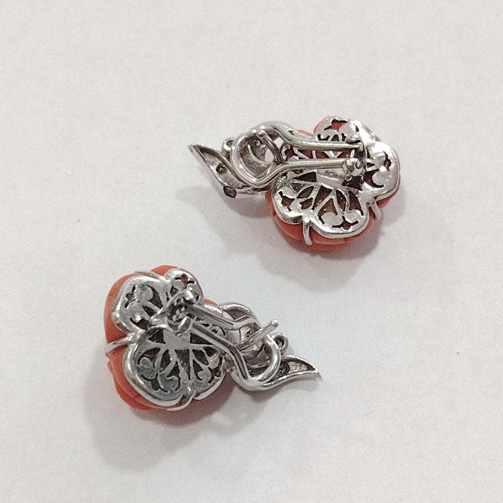 ARETES PAR ORO BLANCO 10 K 7,90 GRMS (SEMINUEVO)