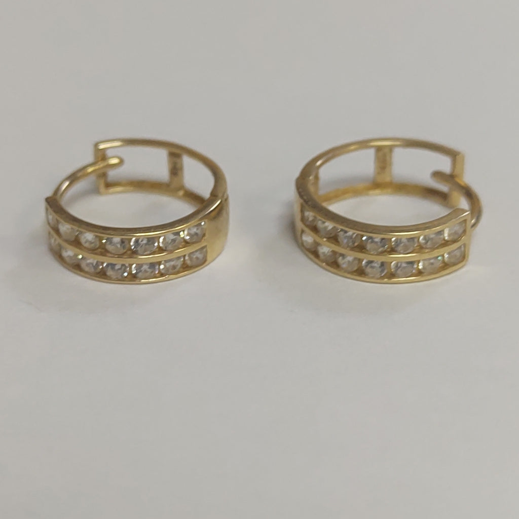 ARRACADAS PAR ORO 14 K 1 GRMS (SEMINUEVO)