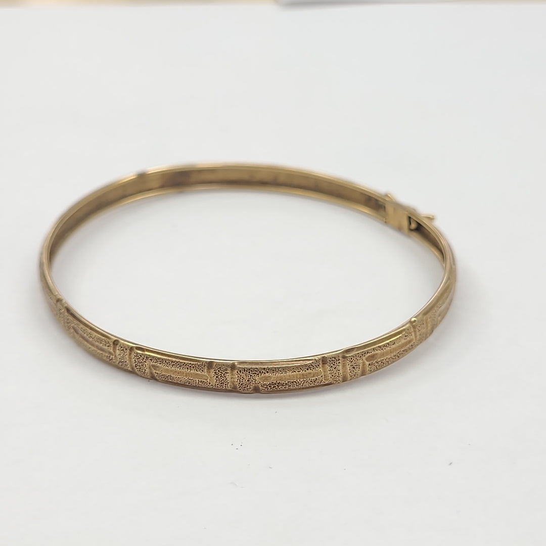 PULSERA RIGIDA ORO 10 K 3.7 GRMS (SEMINUEVO)