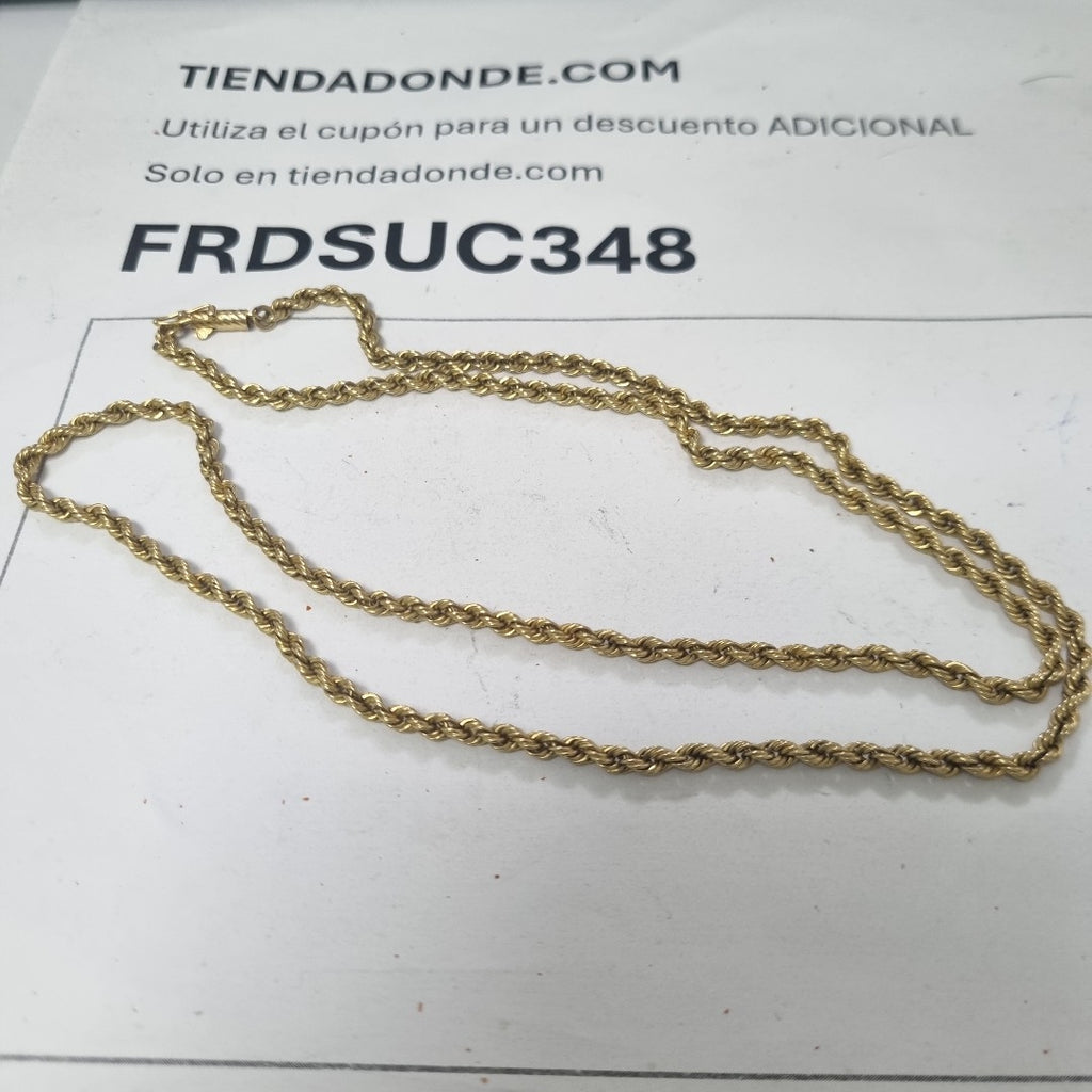 CADENA ORO 14 K 20.6 GRMS (SEMINUEVO)