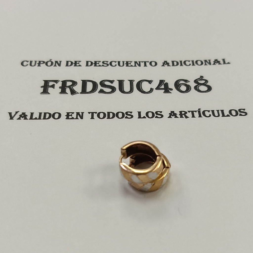 ARRACADAS PAR ORO 14 K 1.9 GRMS (SEMINUEVO)