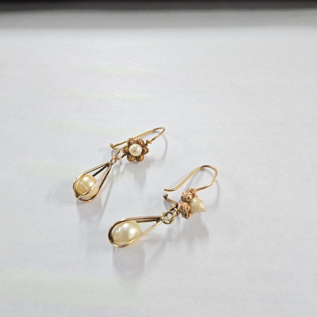 ARETES PAR ORO 14 K 2.2 GRMS (SEMINUEVO)