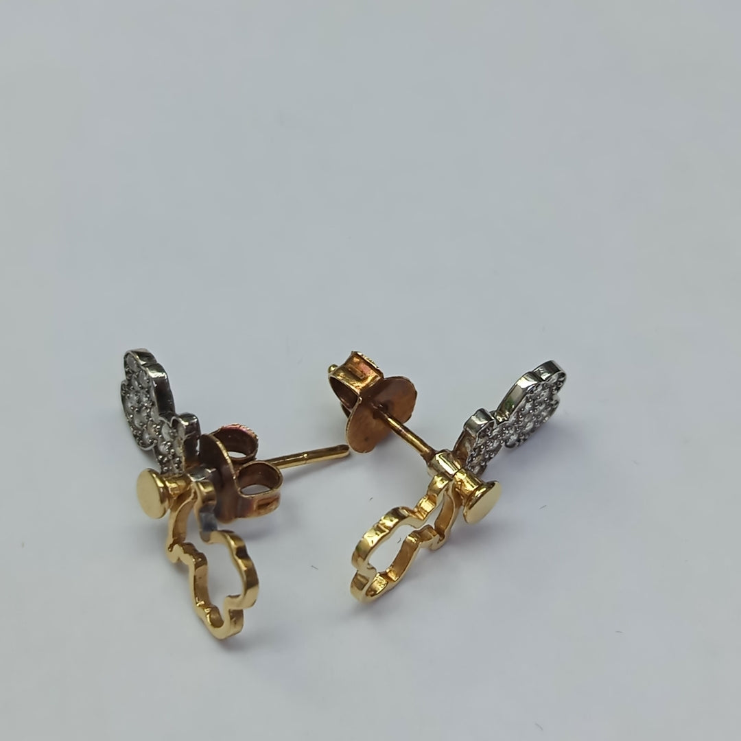 ARETES PAR ORO 14 K 3.4 GRMS (SEMINUEVO)