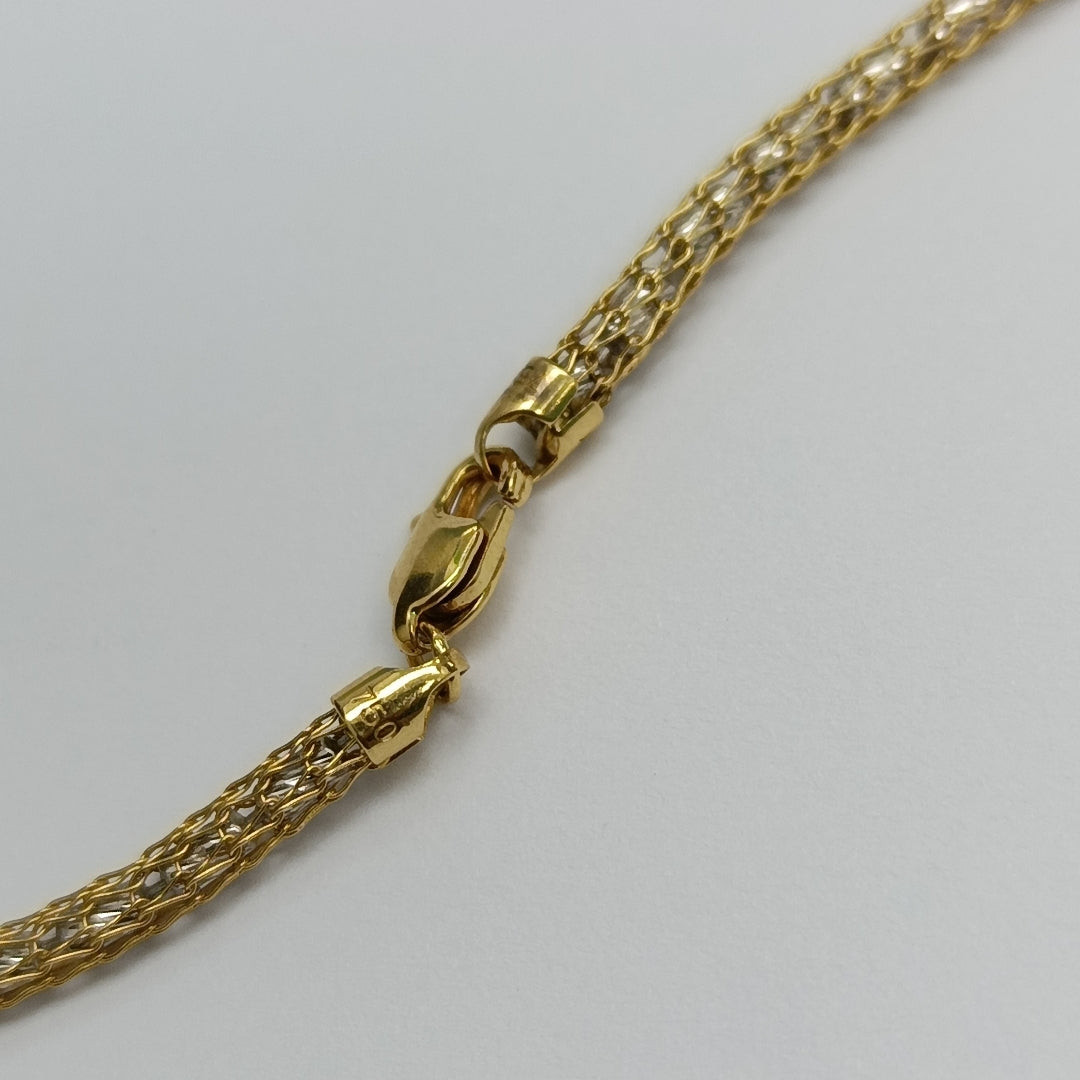 GARGANTILLA ORO,ORO BLANCO 18 K 11,80 GRMS (SEMINUEVO)