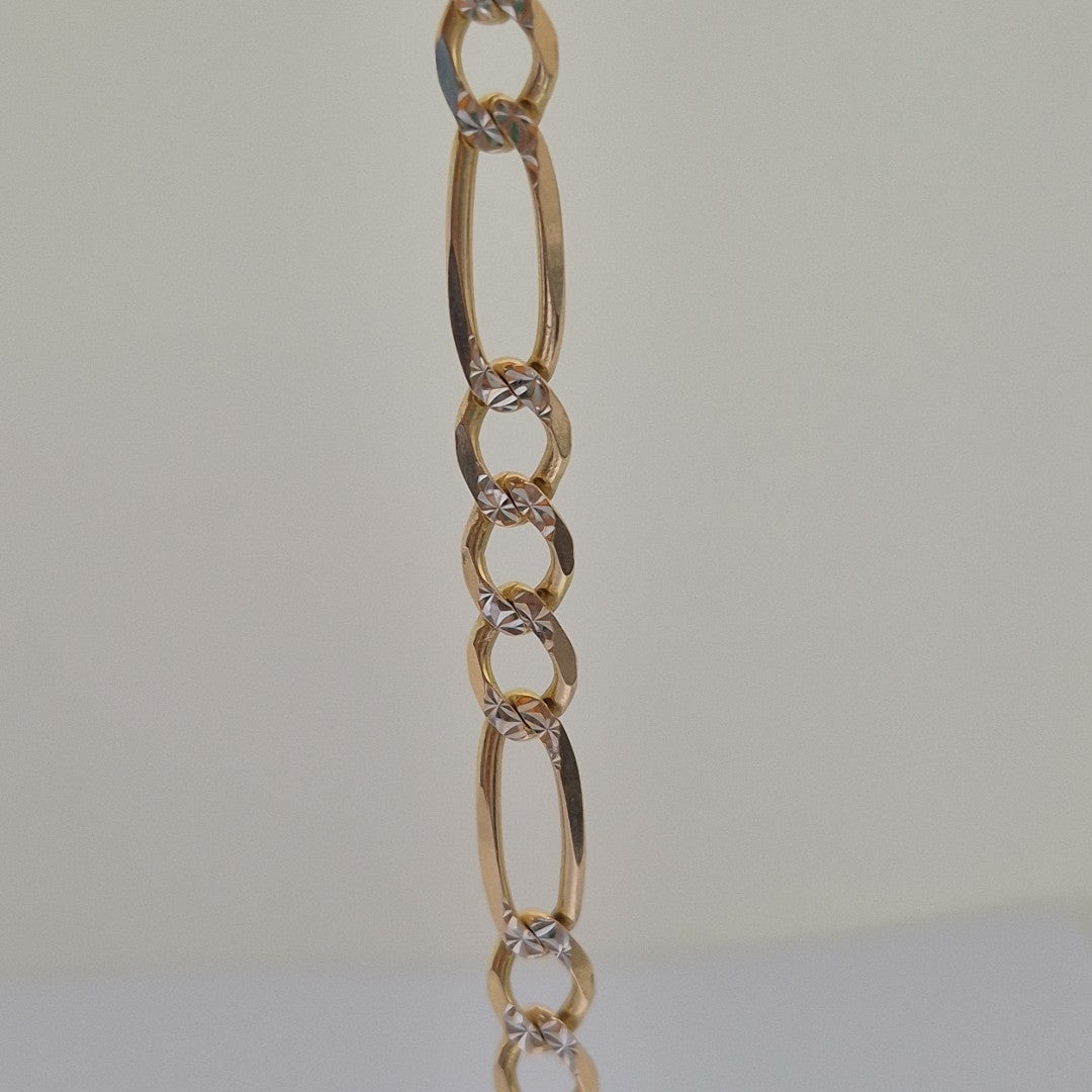 PULSERA ORO, RODIADO 14 K 9.2 GRMS (SEMINUEVO)