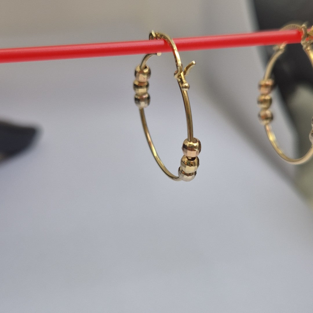 ARRACADAS PAR ORO 14 K 2 GRMS (SEMINUEVO)