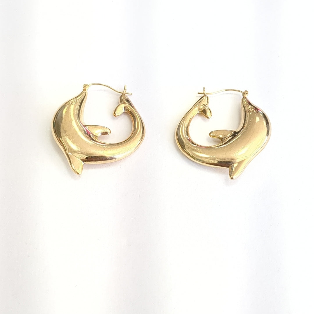 ARRACADAS PAR ORO 14 K 6,20 GRMS (SEMINUEVO)