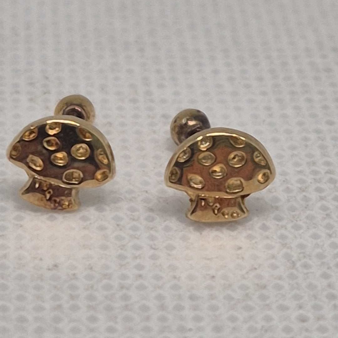 BROQUELES PAR ORO 14 K 0,70 GRMS (SEMINUEVO)