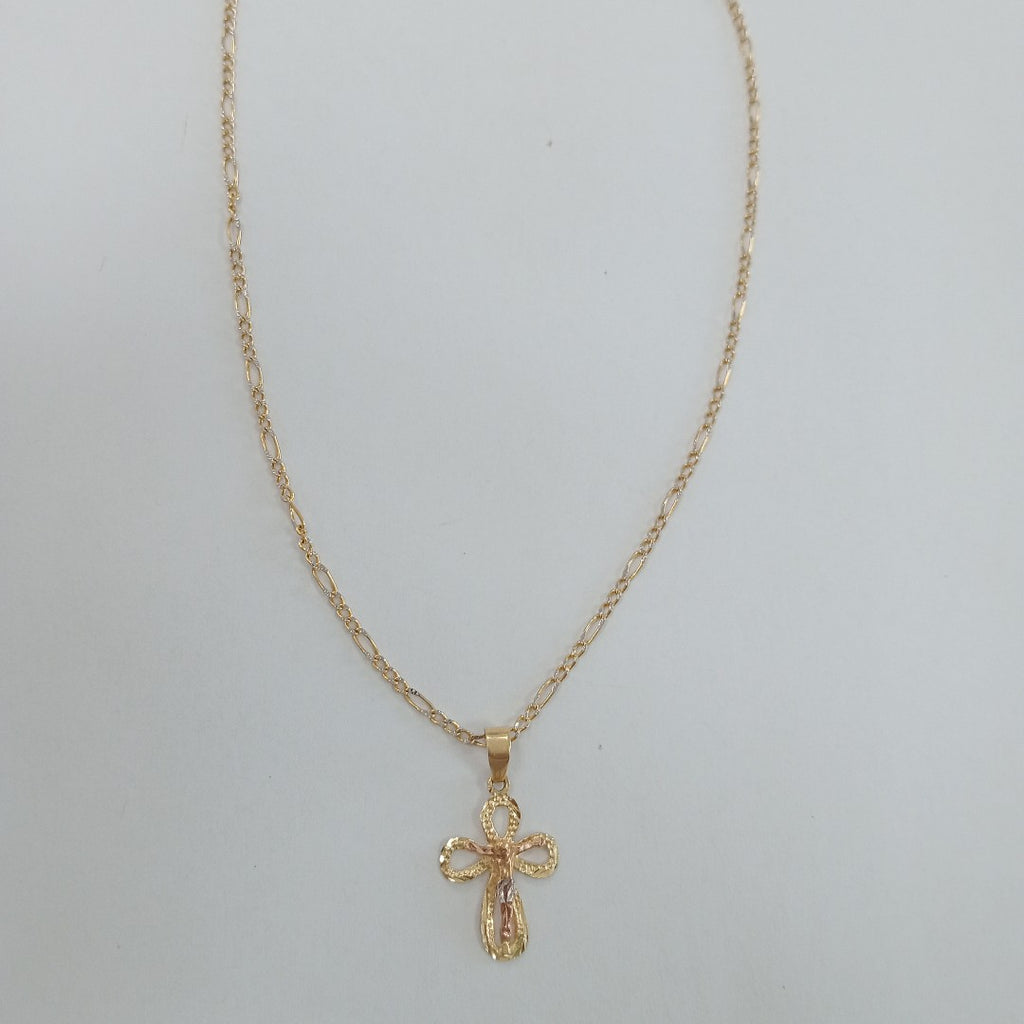 CADENA, CRUZ ORO 14 K 3.1 GRMS (SEMINUEVO)