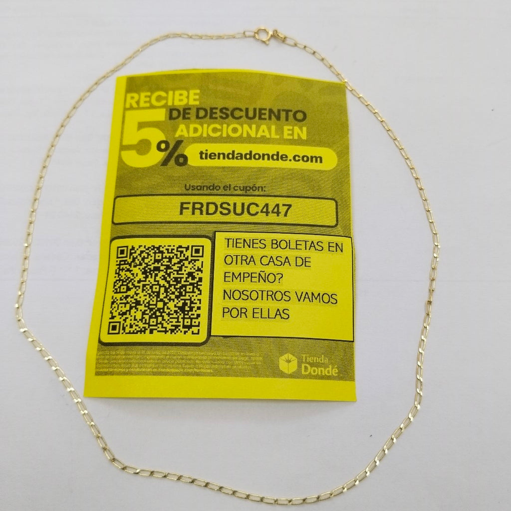 CADENA ORO 14 K 1.7 GRMS (SEMINUEVO)