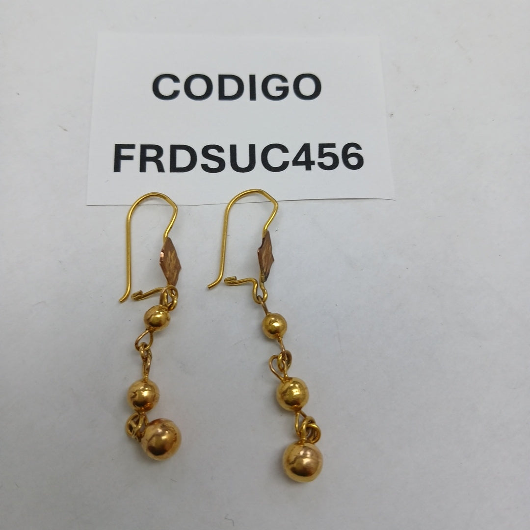 ARETES PAR ORO 10 K 2.2 GRMS (SEMINUEVO)