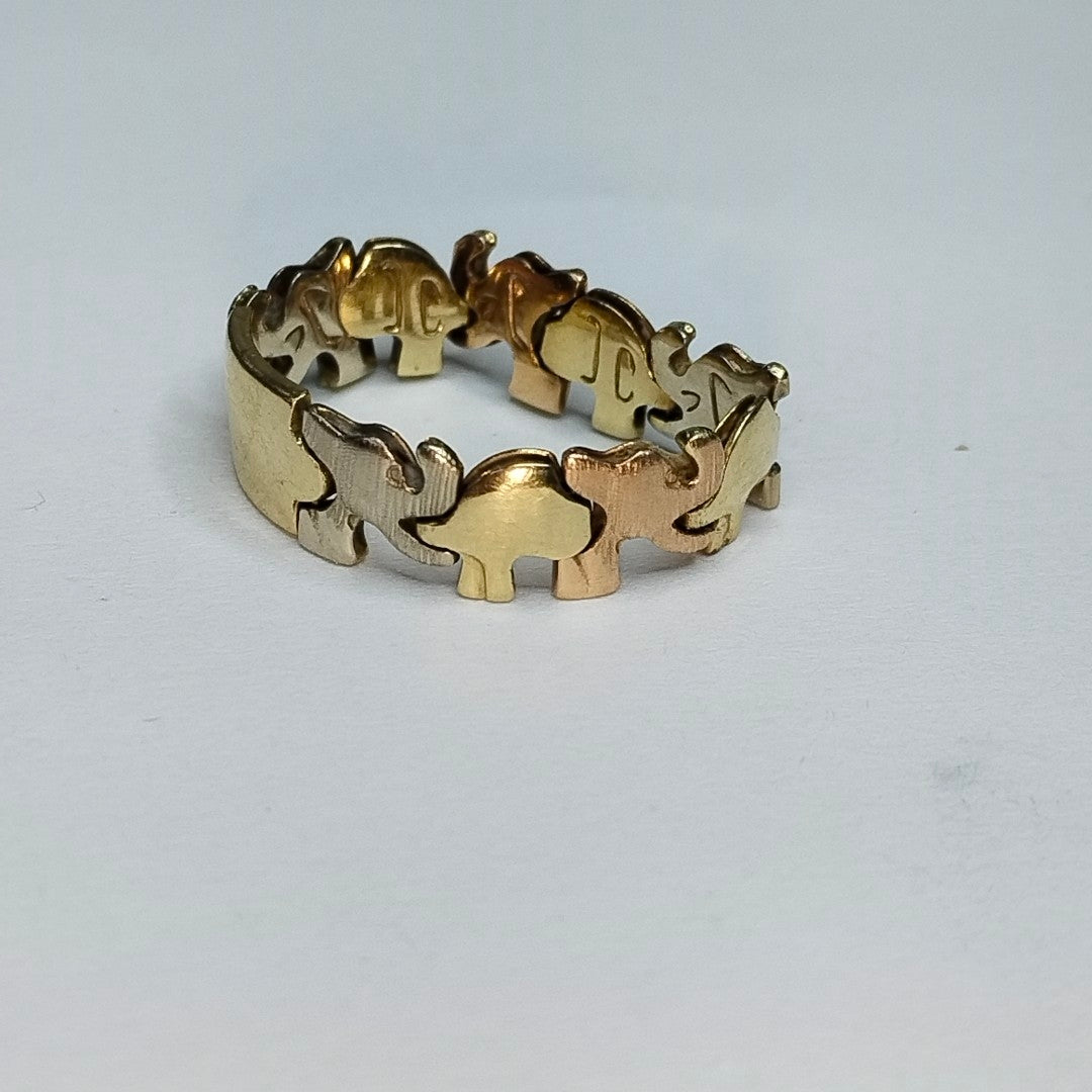 ANILLITO ORO,ORO COMBINADO 14 K 3,50 GRMS (SEMINUEVO)