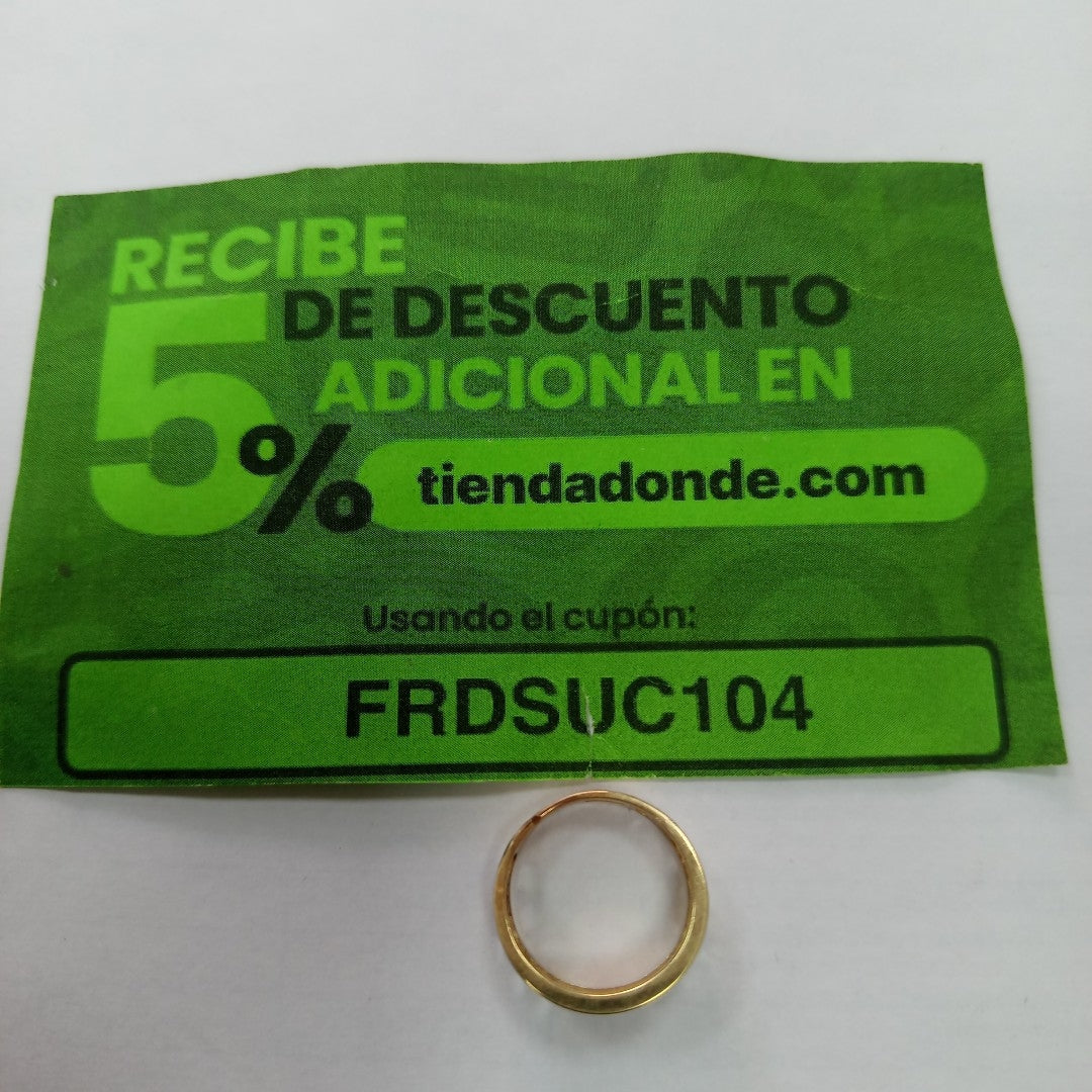 ARGOLLA DE LA SUERTE ORO 14 K 4.7 GRMS (SEMINUEVO)