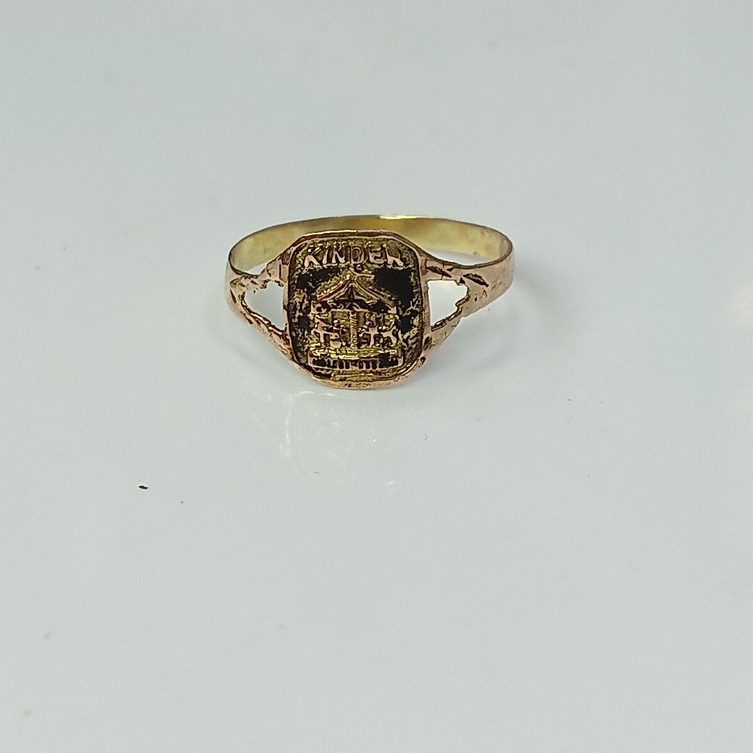 ANILLO DE GRADUACIÓN ORO 8 K 0.7 GRMS (SEMINUEVO)