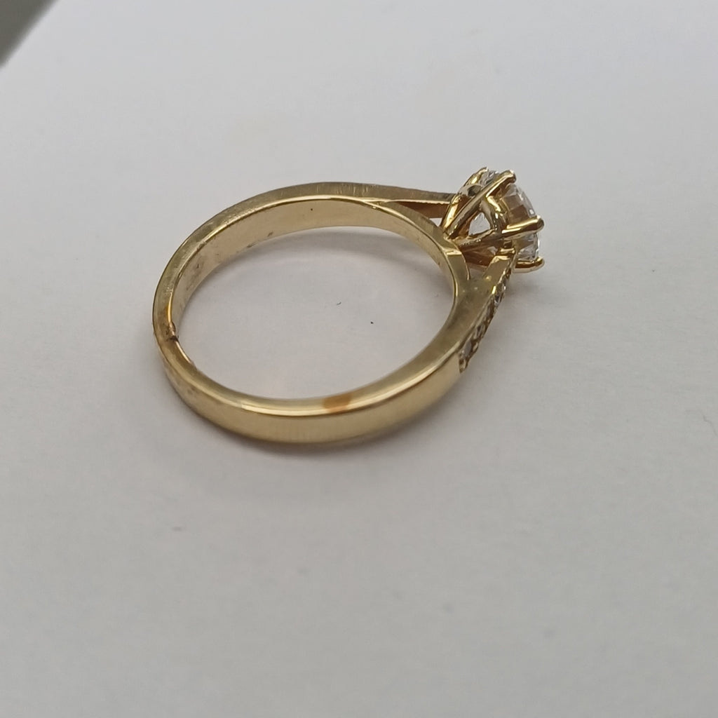 SOLITARIO ORO 10 K 3.7 GRMS (SEMINUEVO)