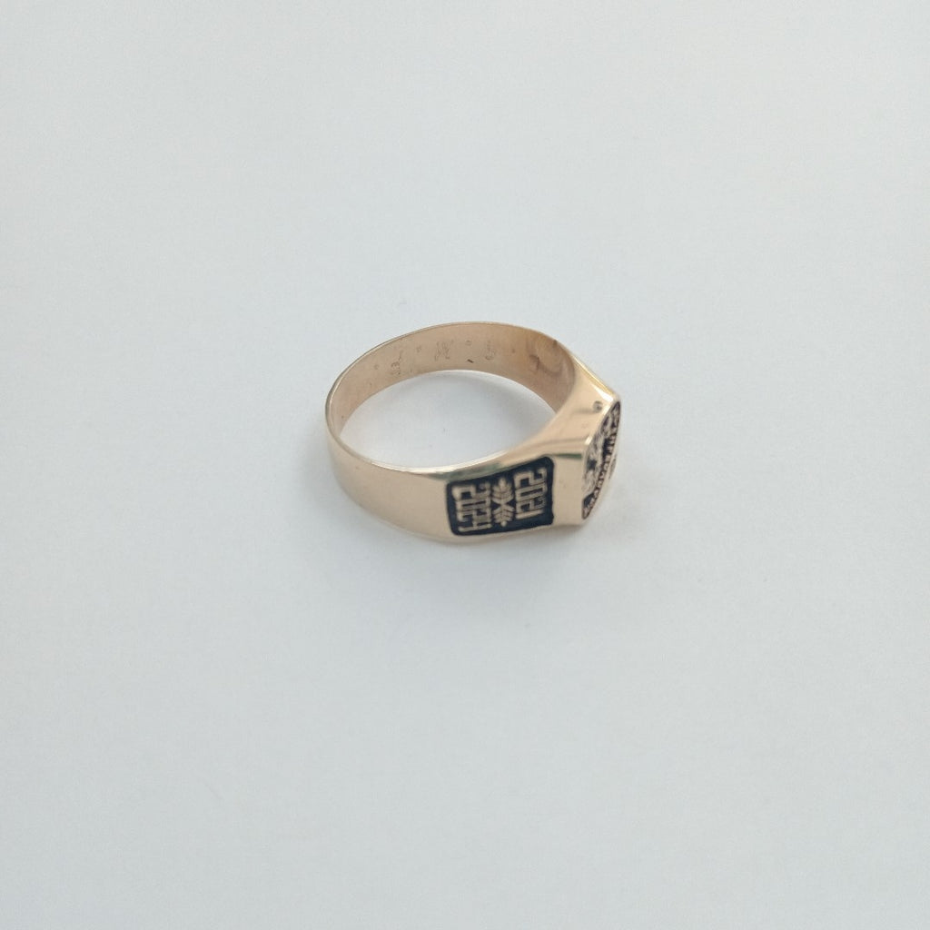 ANILLO DE GRADUACIÓN ORO 14 K 5.6 GRMS (SEMINUEVO)