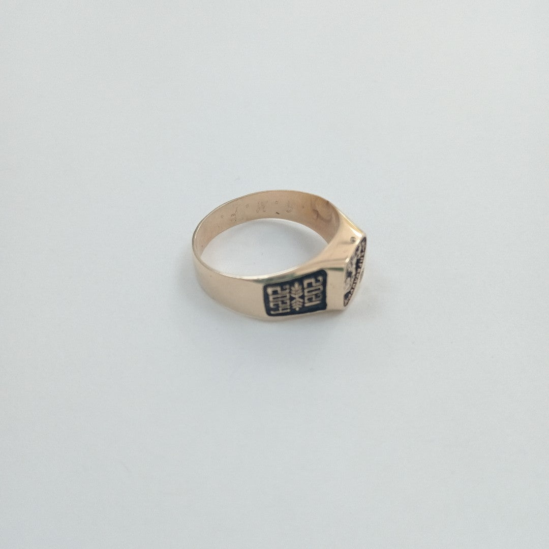 ANILLO DE GRADUACIÓN ORO 14 K 5.6 GRMS (SEMINUEVO)