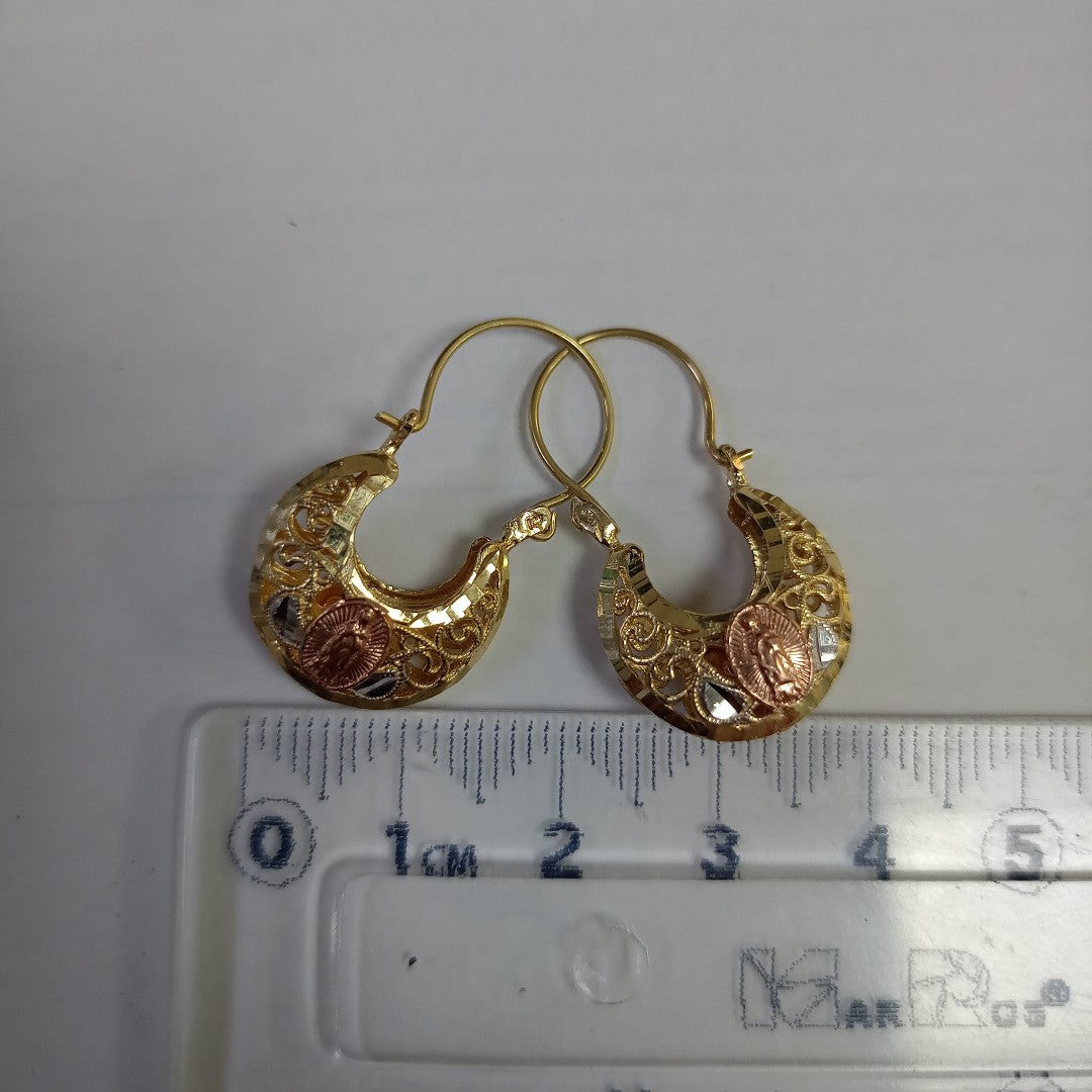 ARRACADAS PAR ORO 14 K 3.6 GRMS (SEMINUEVO)