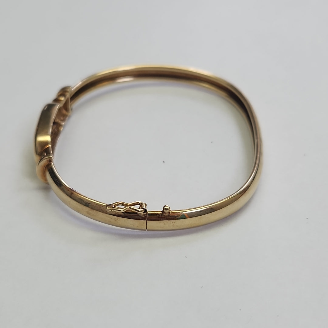 PULSERA RIGIDA ORO 14 K 13,80 GRMS (SEMINUEVO)