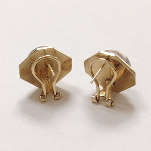 ARETES PAR ORO,ORO COMBINADO 14 K 6,70 GRMS (SEMINUEVO)