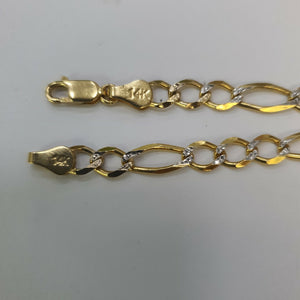 PULSERAS TEJIDO 3X1 ORO 14K 18 CM 5.9 GR (NUEVO)