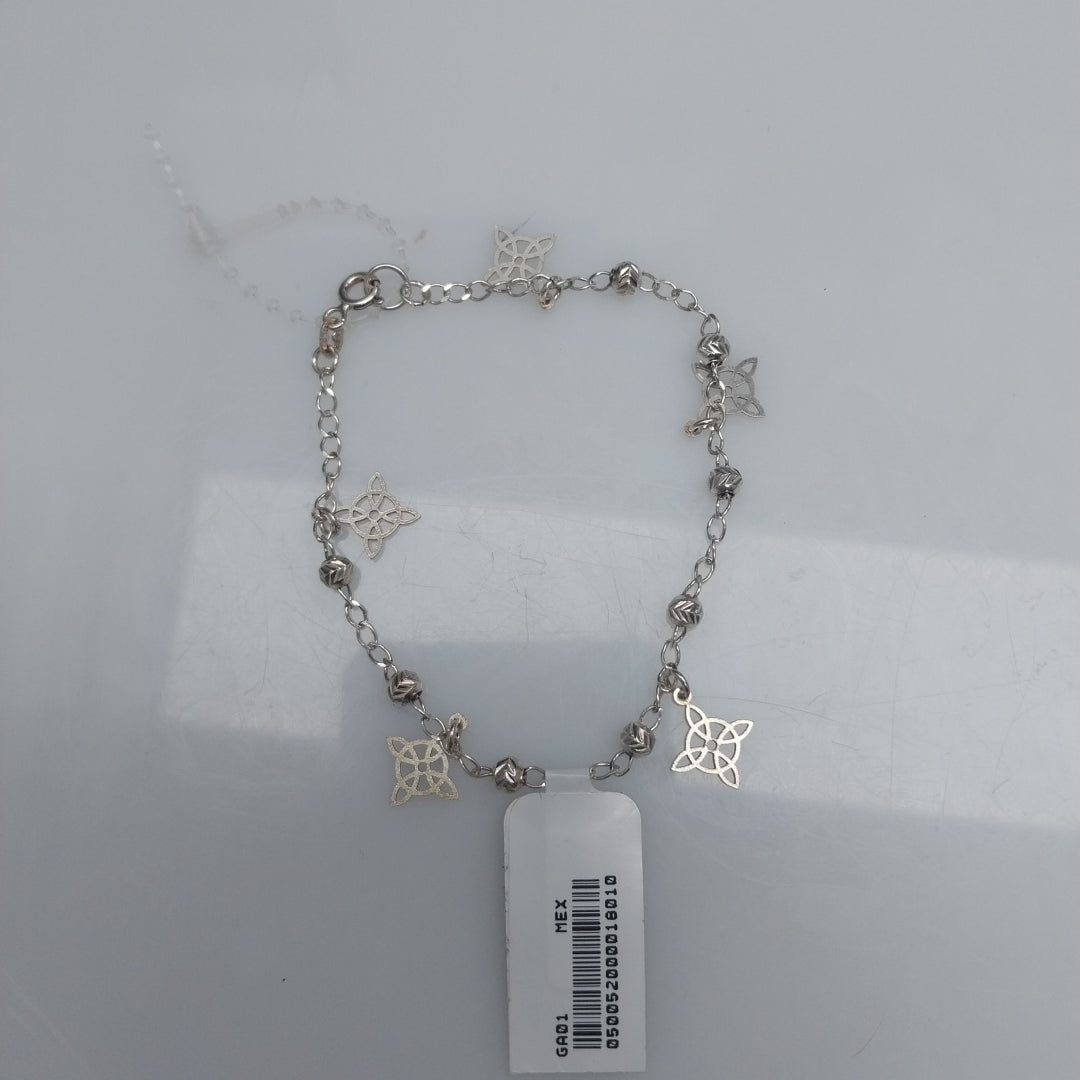 PULSERA TEJIDO ESPECIAL PLATA .925 18 CM 3.2 GR (NUEVO)