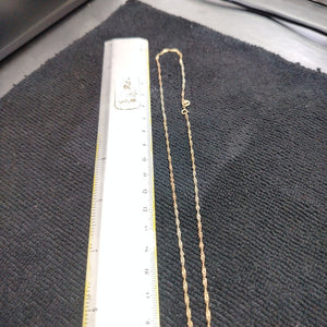 CADENA, MEDALLA RELIGIOSA ORO COMBINADO 10 K 2.5 GRMS (SEMINUEVO)