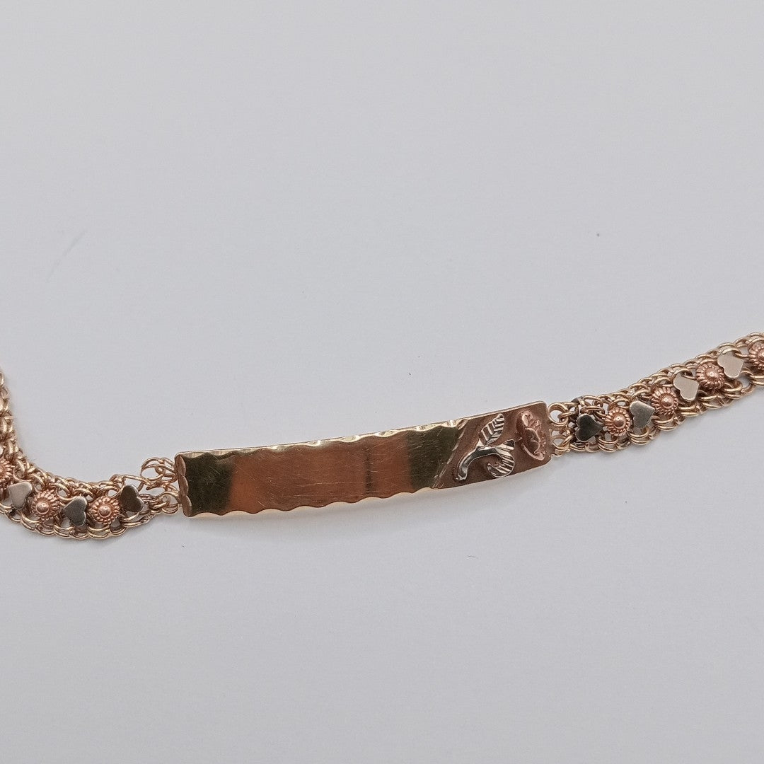 ESCLAVA ORO COMBINADO 14 K 10.9 GRMS (SEMINUEVO)