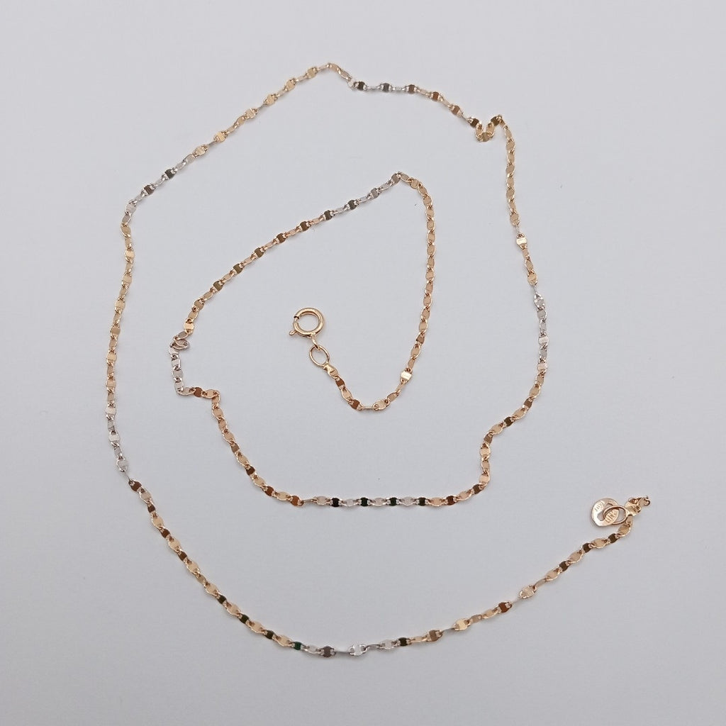 CADENA ORO,ORO COMBINADO 14 K 1,40 GRMS (SEMINUEVO)