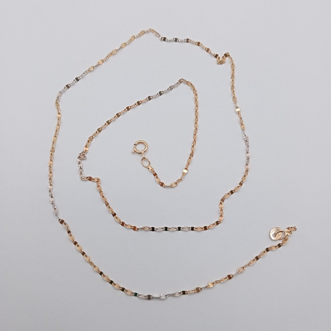 CADENA ORO,ORO COMBINADO 14 K 1,40 GRMS (SEMINUEVO)