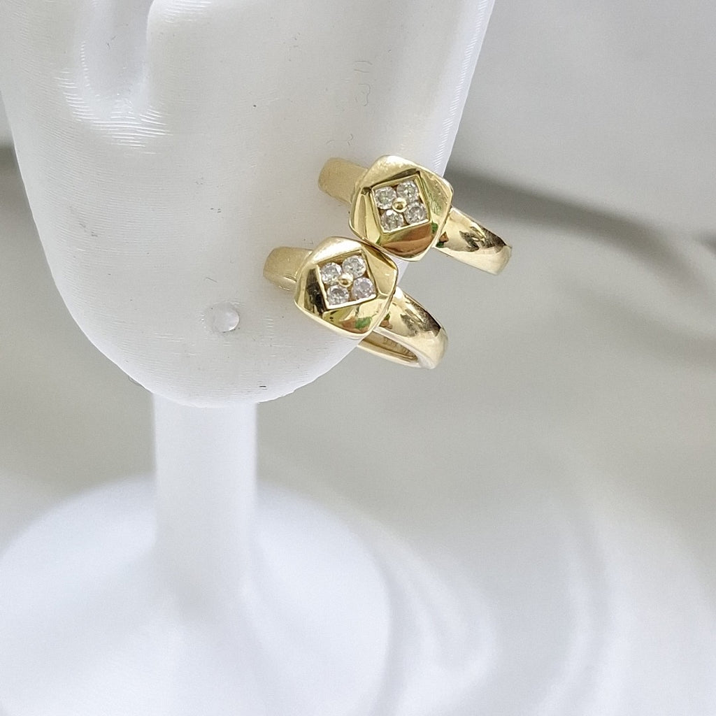 ARETES PAR ORO 14 K 3.1 GRMS (SEMINUEVO)