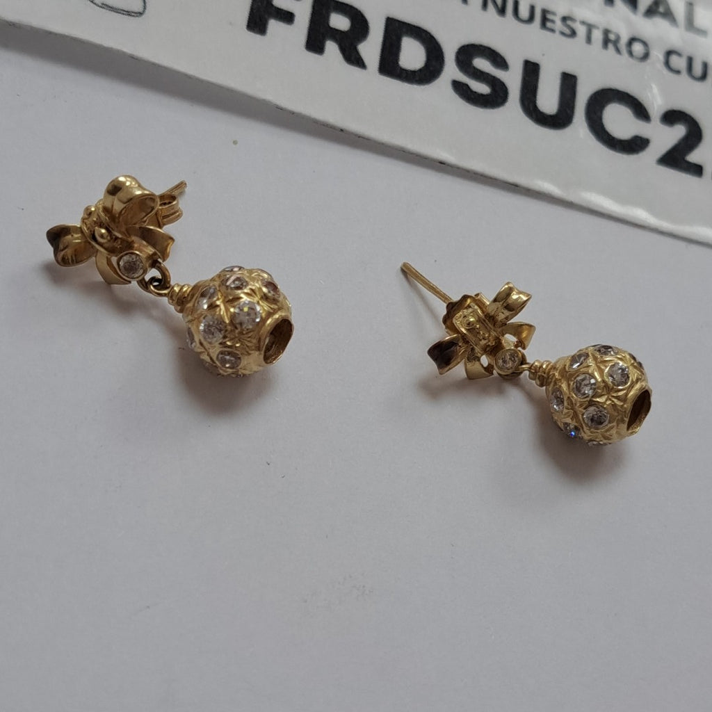 ARETES PAR ORO 14 K 5,40 GRMS (SEMINUEVO)