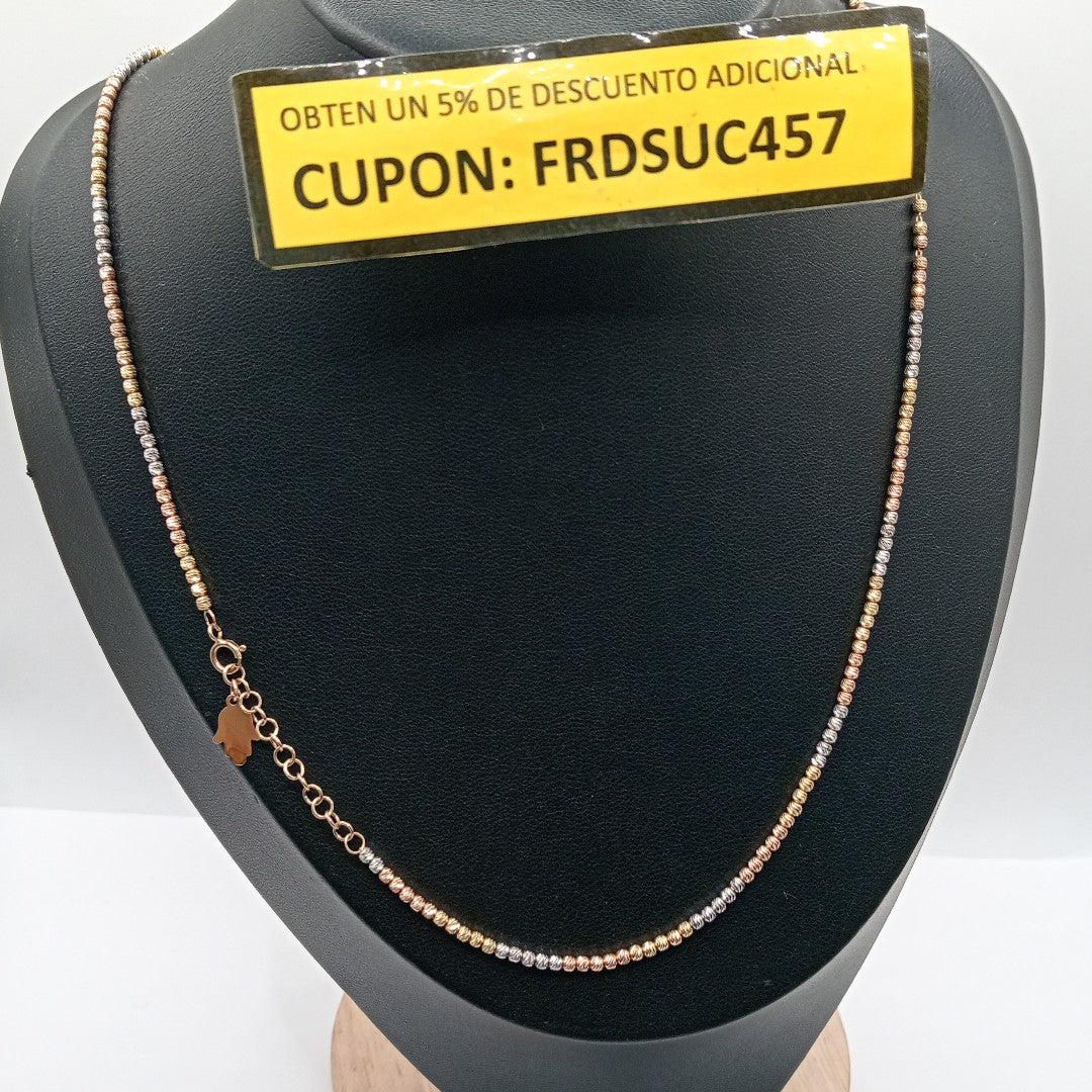 CADENA ORO COMBINADO 10 K 5,60 GRMS (SEMINUEVO)