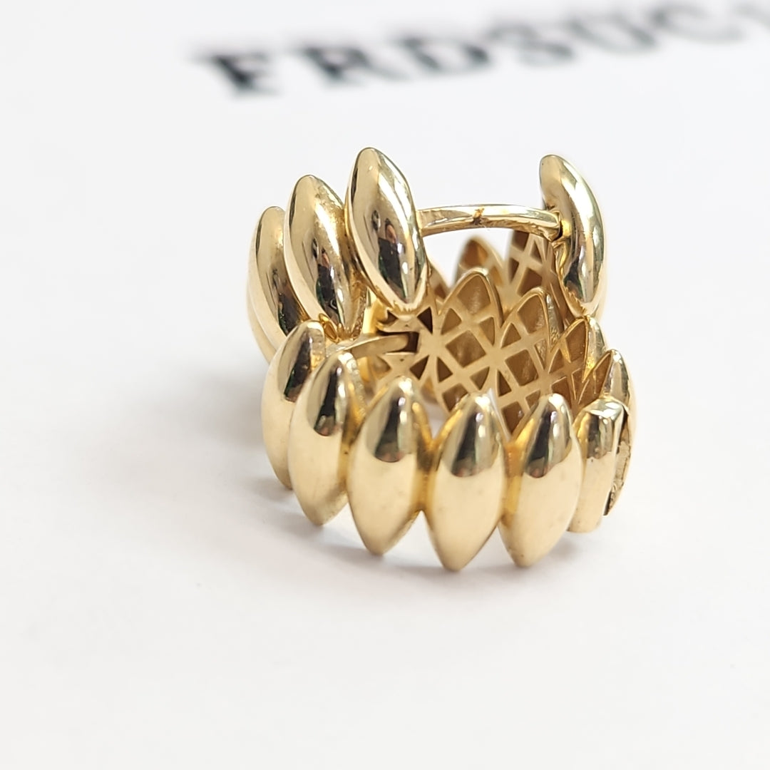 ARRACADAS PAR ORO 14 K 4.4 GRMS (SEMINUEVO)