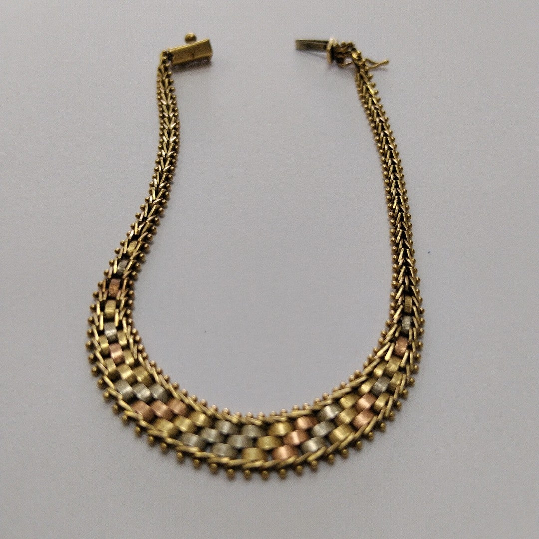 PULSERA ORO,ORO COMBINADO 14 K 7,70 GRMS (SEMINUEVO)