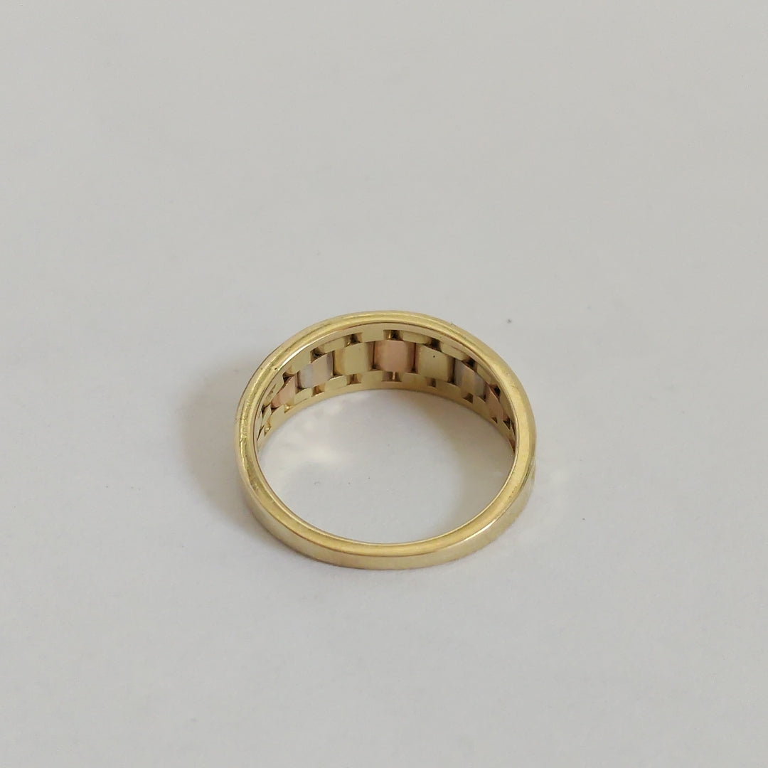 ANILLITO ORO COMBINADO 14 K 3.3 GRMS (SEMINUEVO)