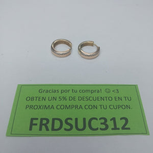 ARRACADAS PAR ORO 14 K 1.7 GRMS (SEMINUEVO)
