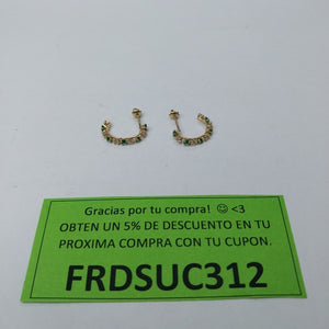 ARETES PAR ORO 10 K 0.8 GRMS (SEMINUEVO)