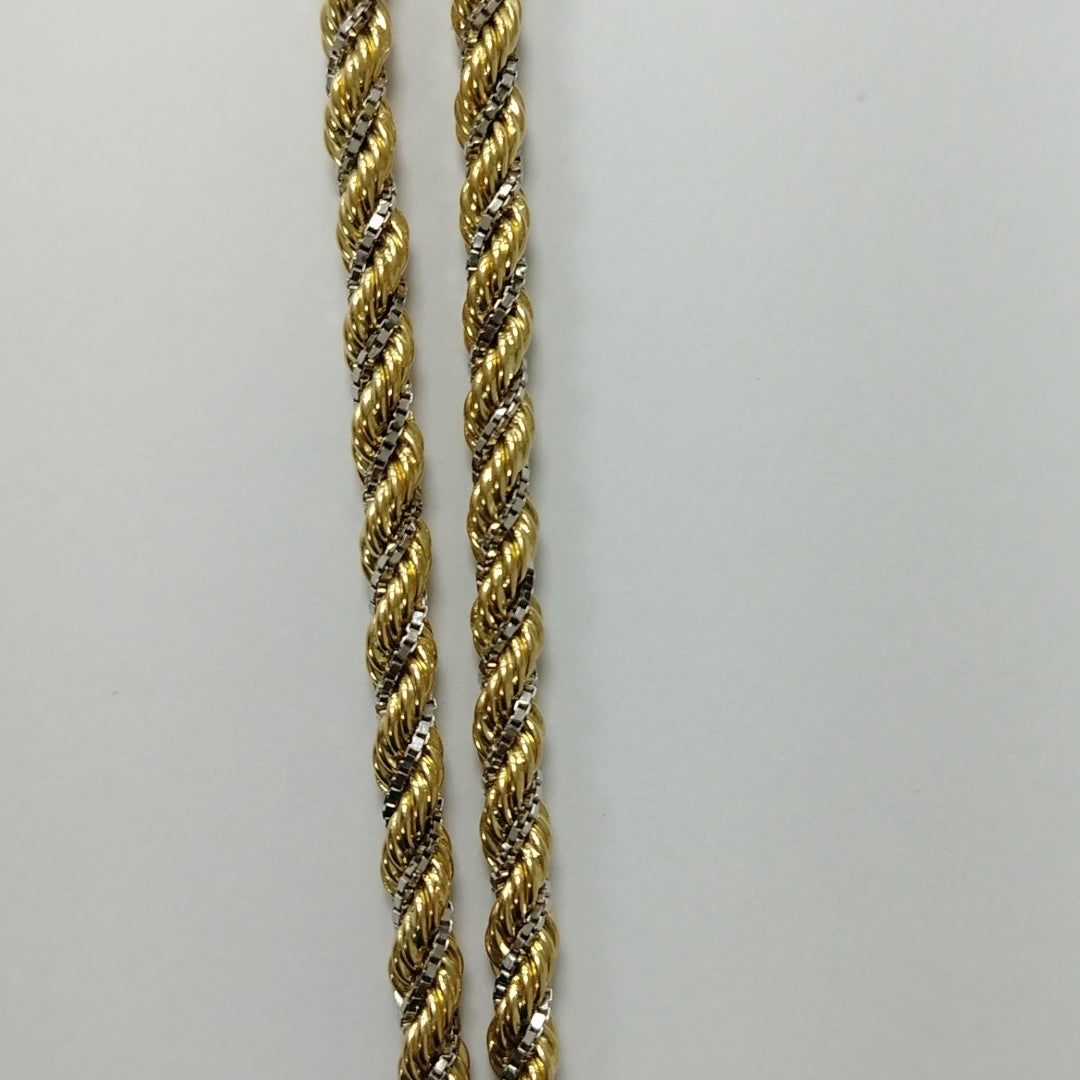 GARGANTILLA ORO COMBINADO 18 K 42,10 GRMS (SEMINUEVO)