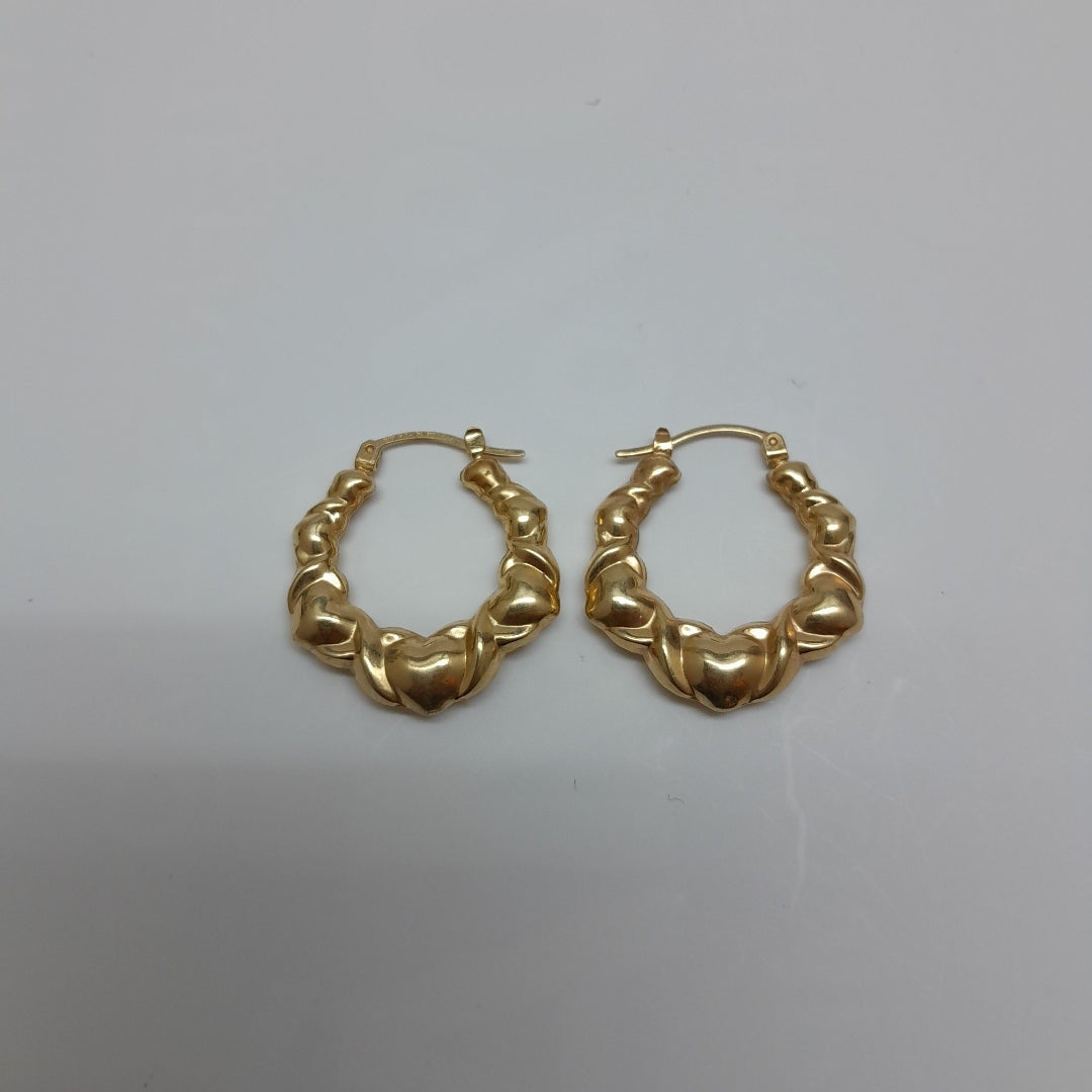 ARRACADAS PAR ORO 14 K 3.3 GRMS (SEMINUEVO)