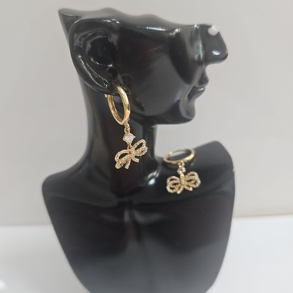 ARRACADAS PAR ORO 14 K 2.2 GRMS (SEMINUEVO)