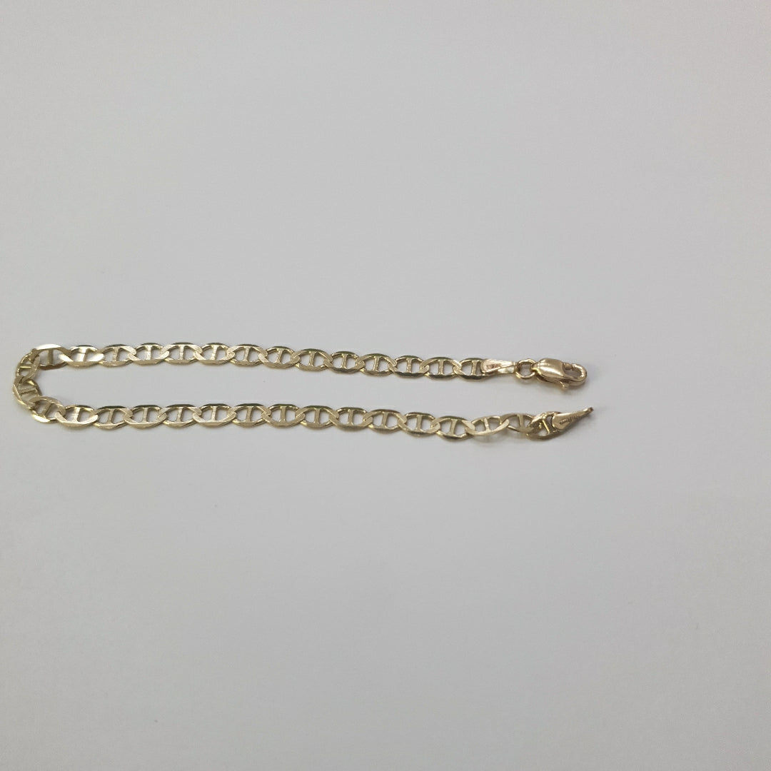 PULSERAS TEJIDO MARINERA ORO 14K 18 CM 2.8 GR (NUEVO)