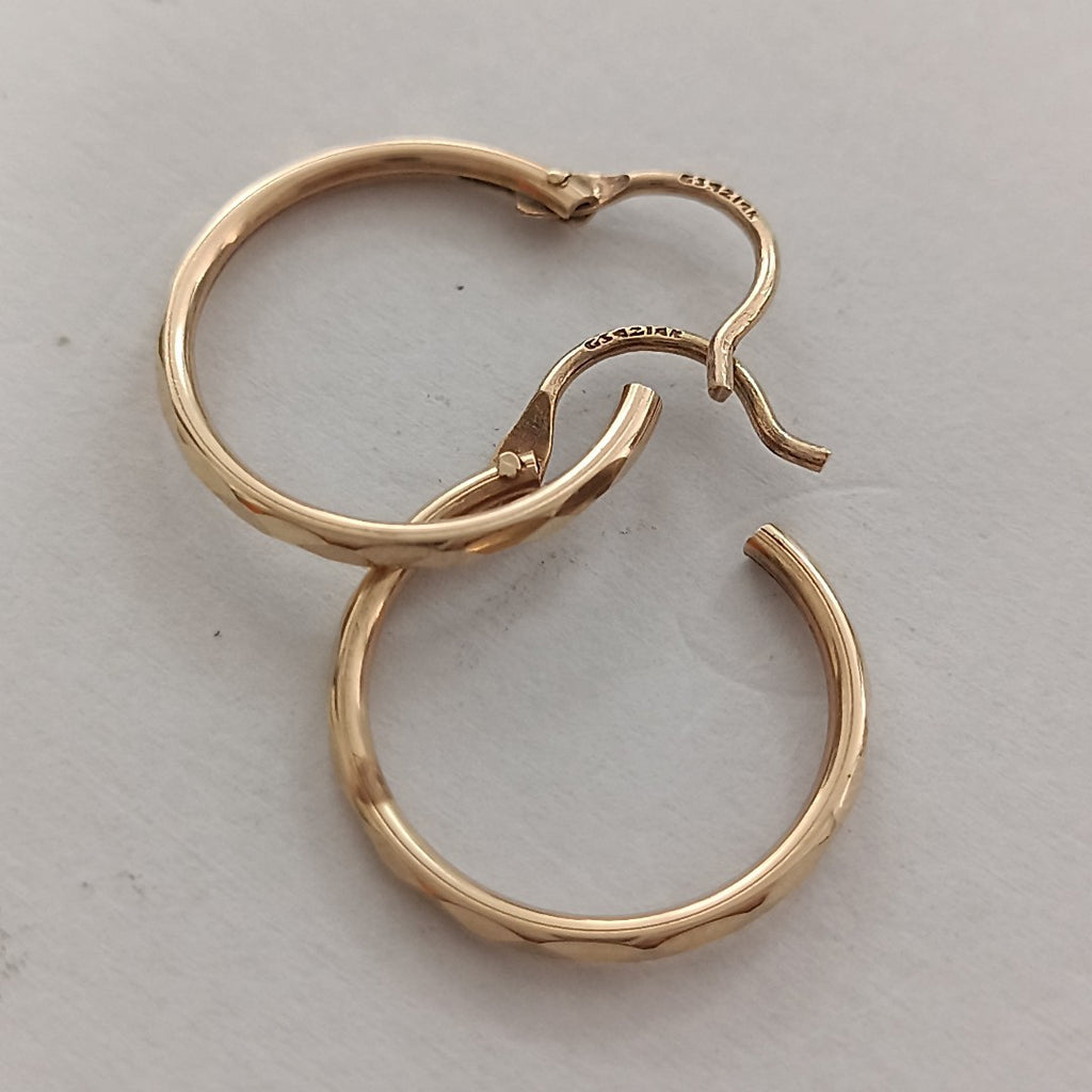 ARRACADAS PAR ORO 14 K 1,50 GRMS (SEMINUEVO)