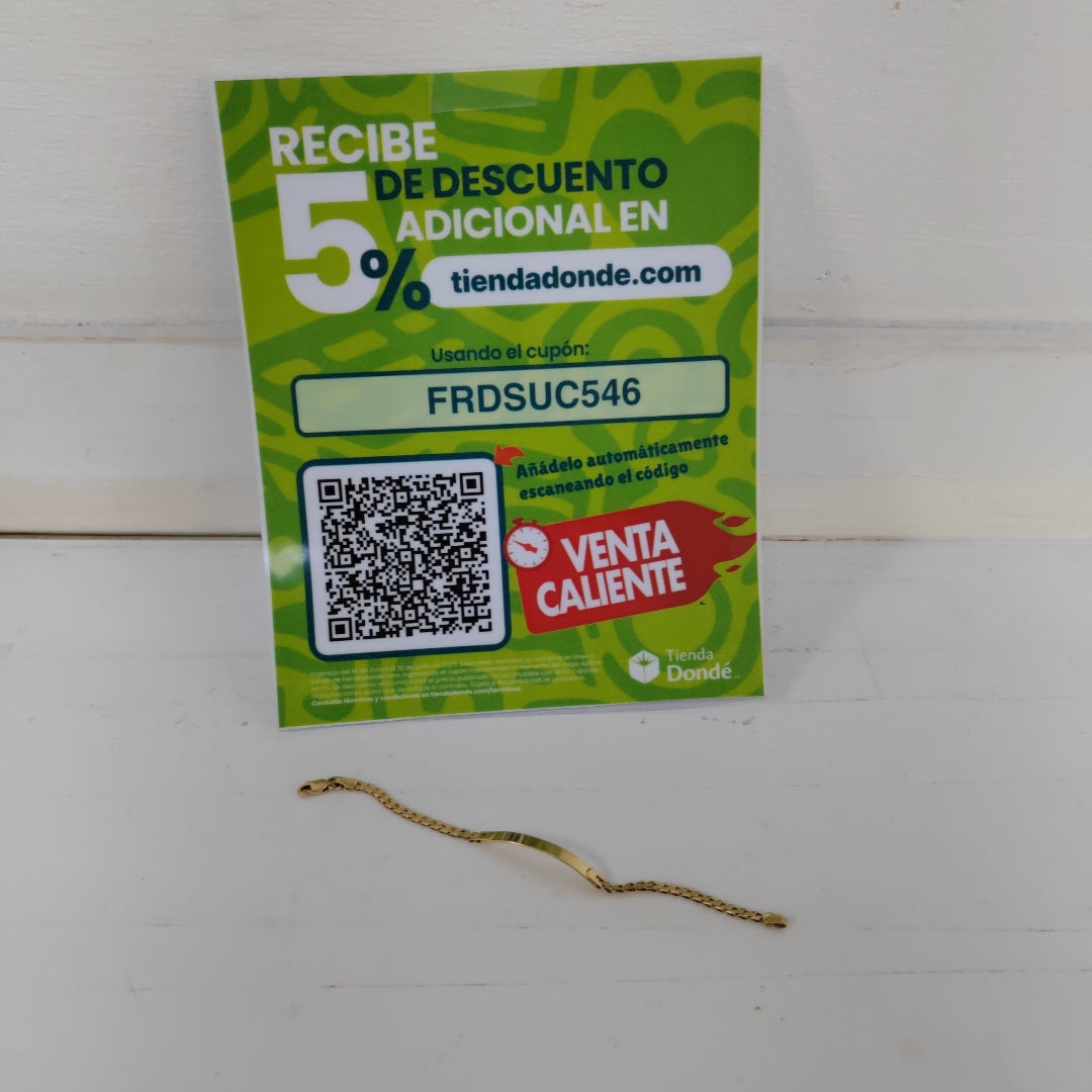 ESCLAVA ORO 14 K 2.3 GRMS (SEMINUEVO)