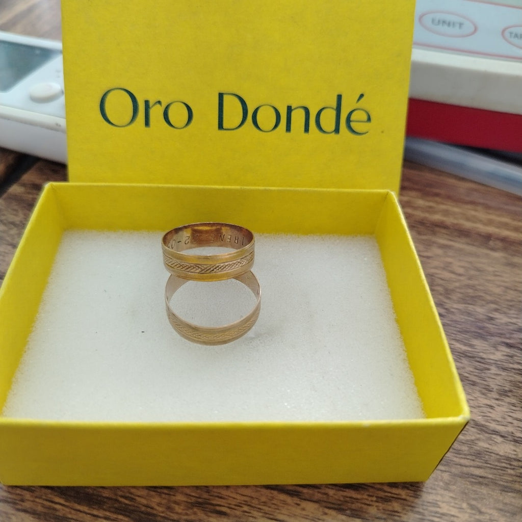 ARGOLLA ORO 8 K 3.7 GRMS (SEMINUEVO)