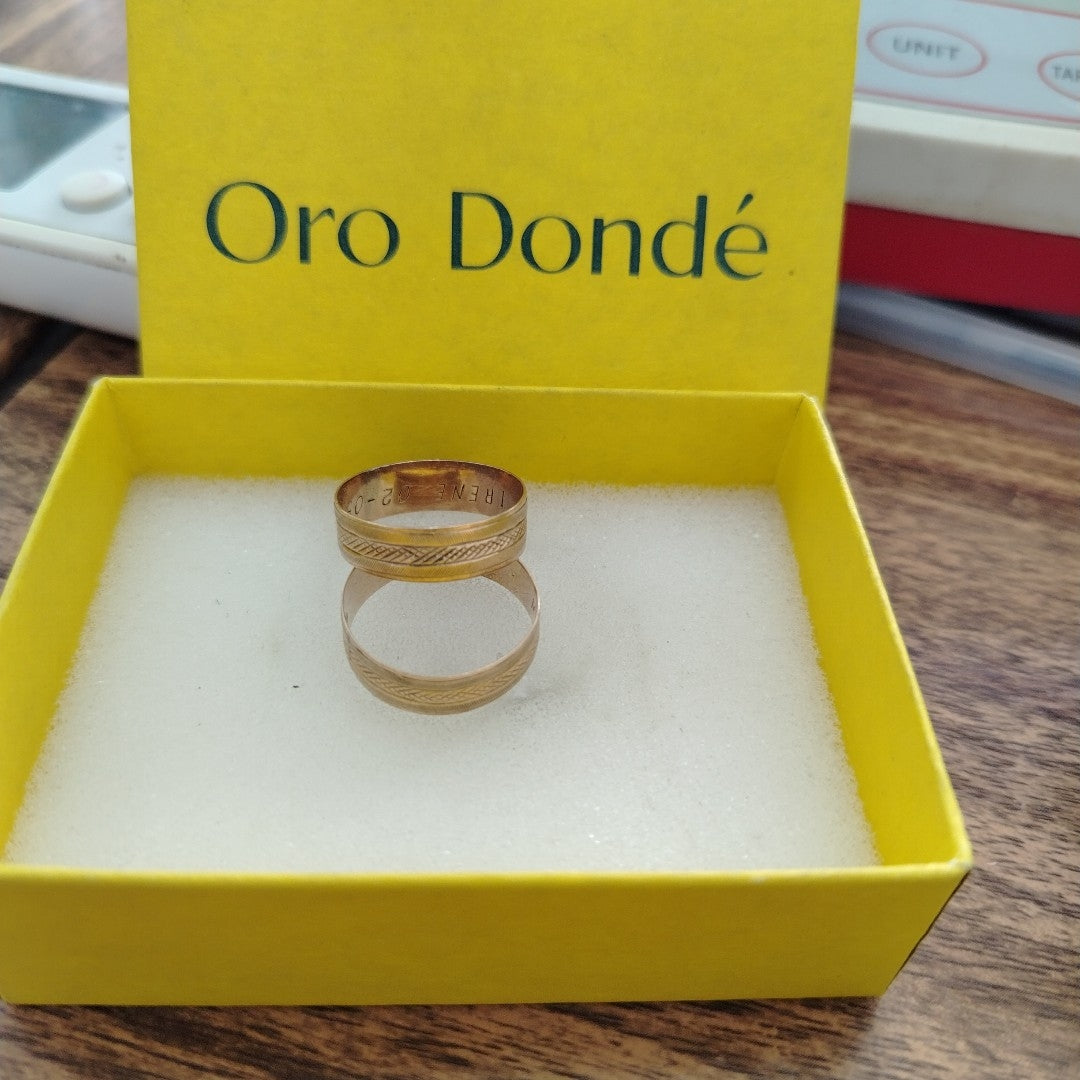 ARGOLLA ORO 8 K 3.7 GRMS (SEMINUEVO)